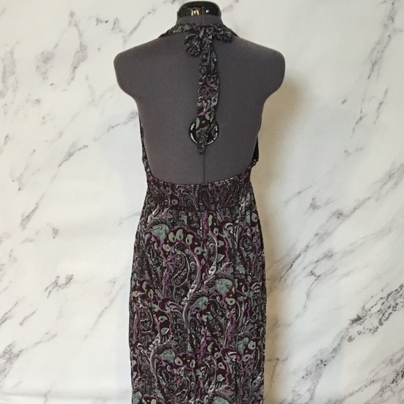 Xhilaration Halter Maxi Dress Sz L - Picture 3 of 8